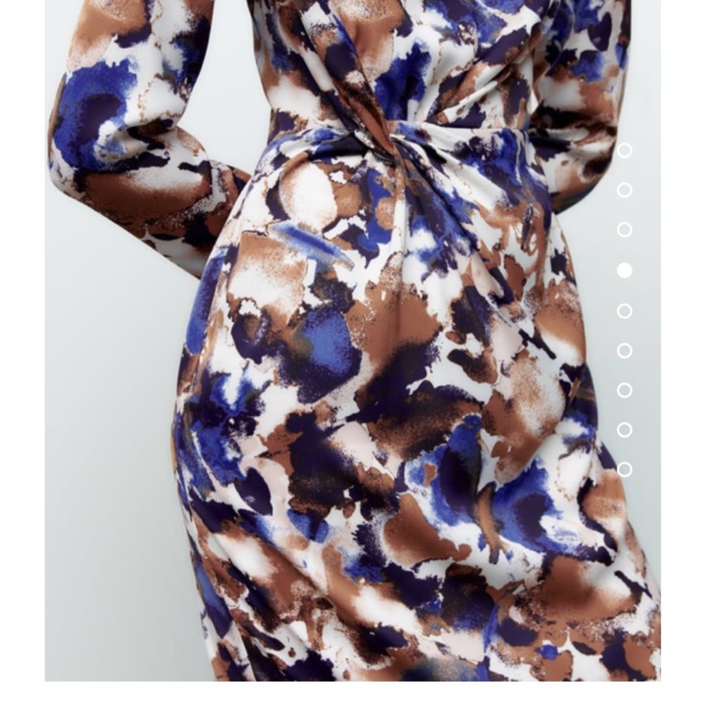 PRINT DRESS WITH KNOT - Picture 4 of 4